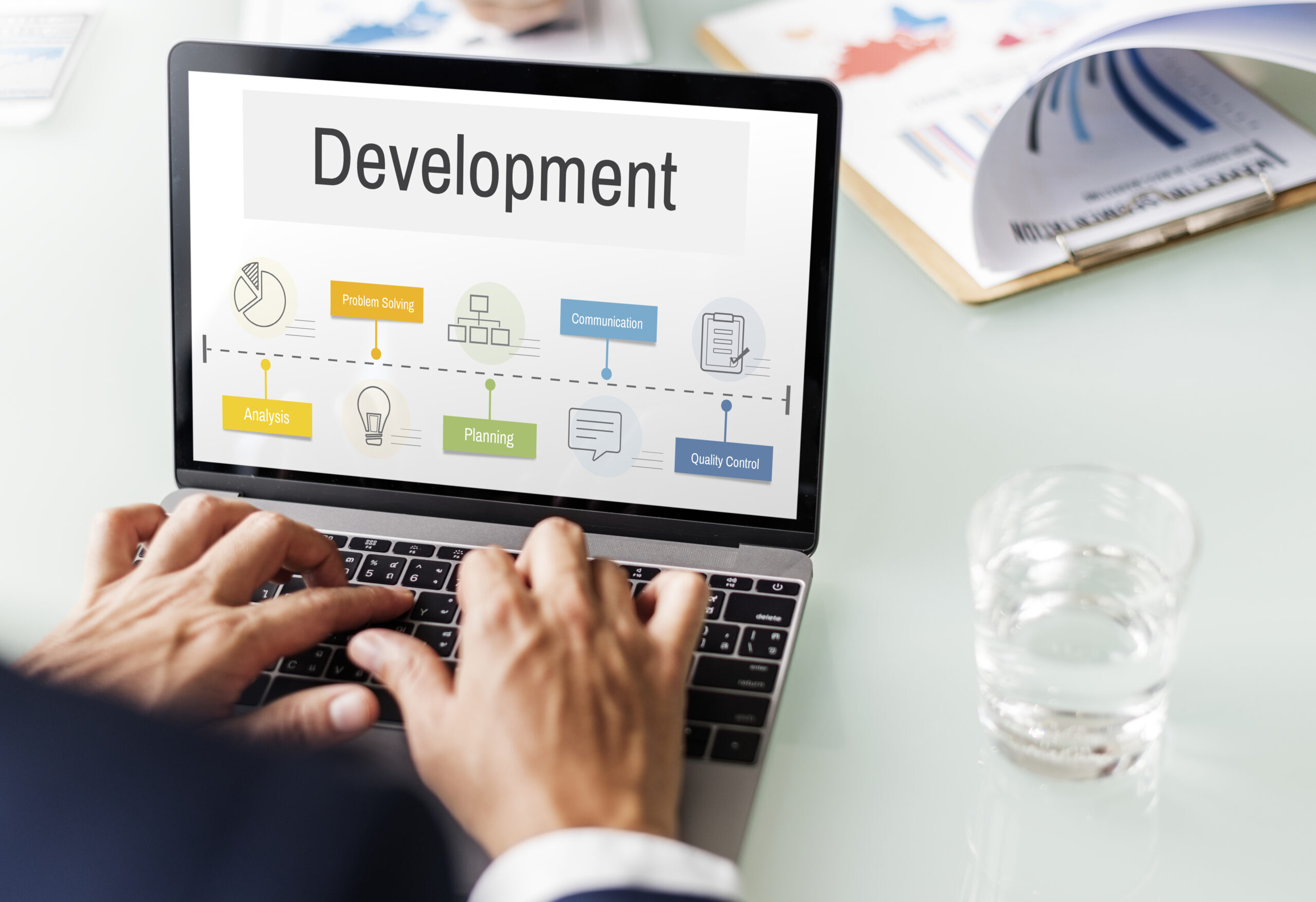 Operation Process Performance Development Icon